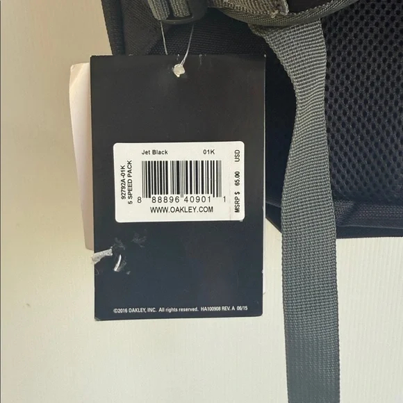 NEW OAKLEY SI 5 SPEED PACK Backpack Jet Black 26L with Laptop Sleeve - Picture 12 of 14